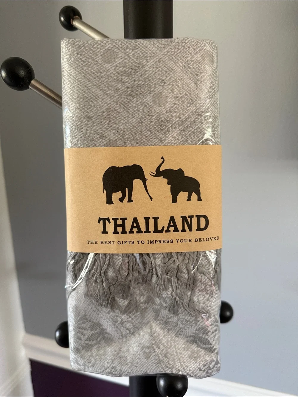 Thailand 100% Cashmere Grey Scarf